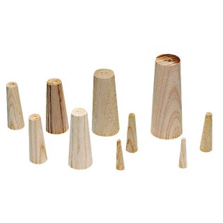 JUEGO 10 ESPICHES MADERA