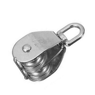 POLEA GIRATORIA DOBLE INOX A316