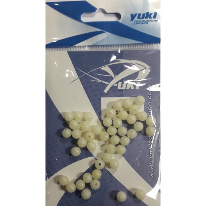 PERLA REDONDA FLUORESCENTE (50pcs)