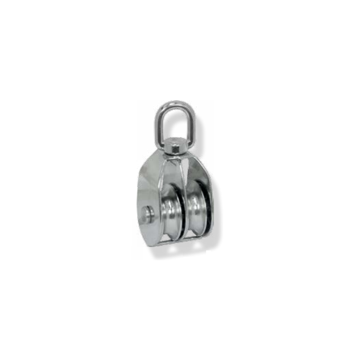 POLEA GIRATORIA DOBLE INOX A316
