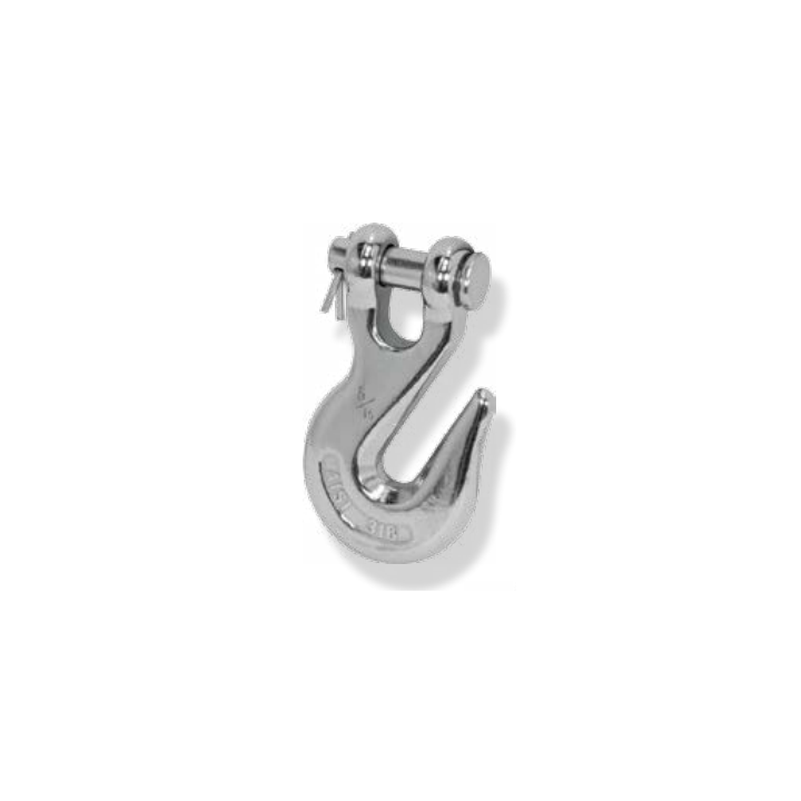 GANCHO CARGA CON PASADOR INOX A316