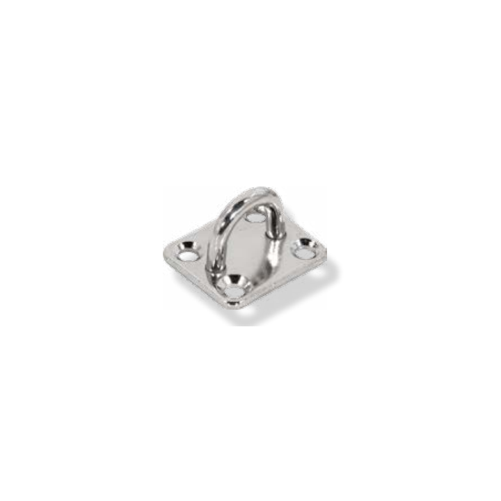 ASA AMARRE CON PLACA CUADRADA INOX A316