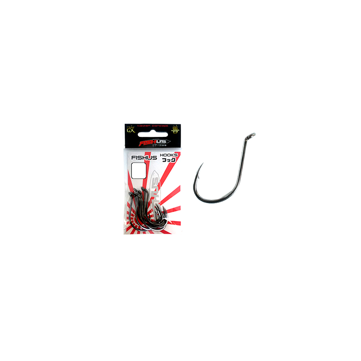 ANZUELO FISHUS 3X BLACK NIQUEL