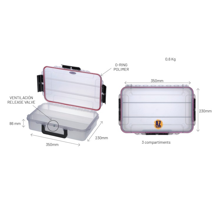 CAJA POLIPROPILENO HERMETICA 35x23x86mm