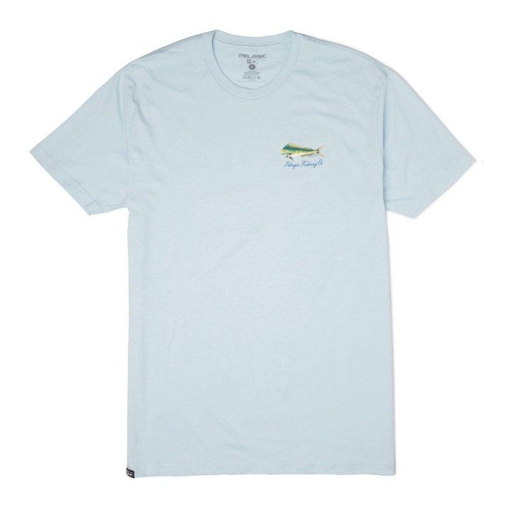 PELAGIC PREMIUM TEE GOIONE MAHI LIGHT BLUE