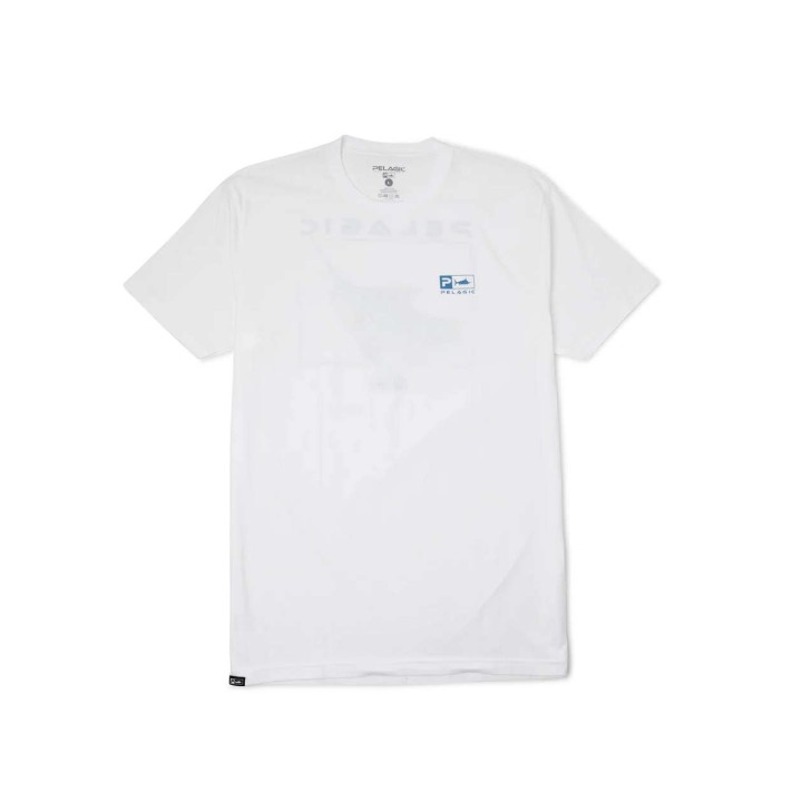 PELAGIC PREMIUM TEE GOIONE MARLIN WHITE