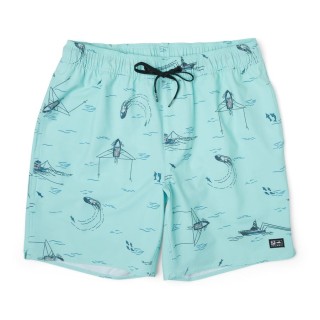 PELAGIC DOCKSIDE 18" ELASTIC TROPICAL AQUA