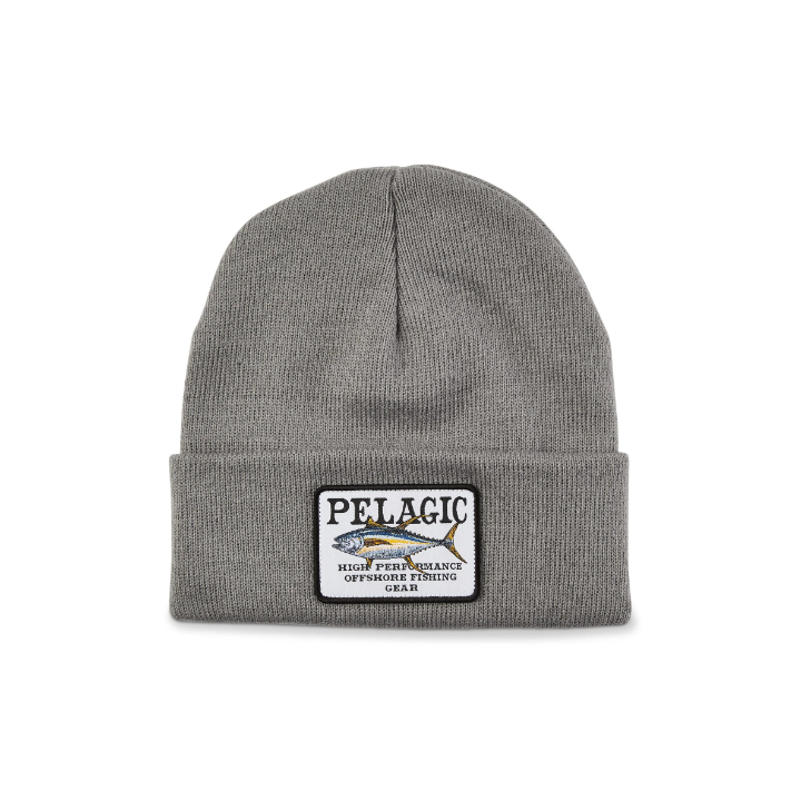 PELAGIC BEANIE GAME FISH GREY