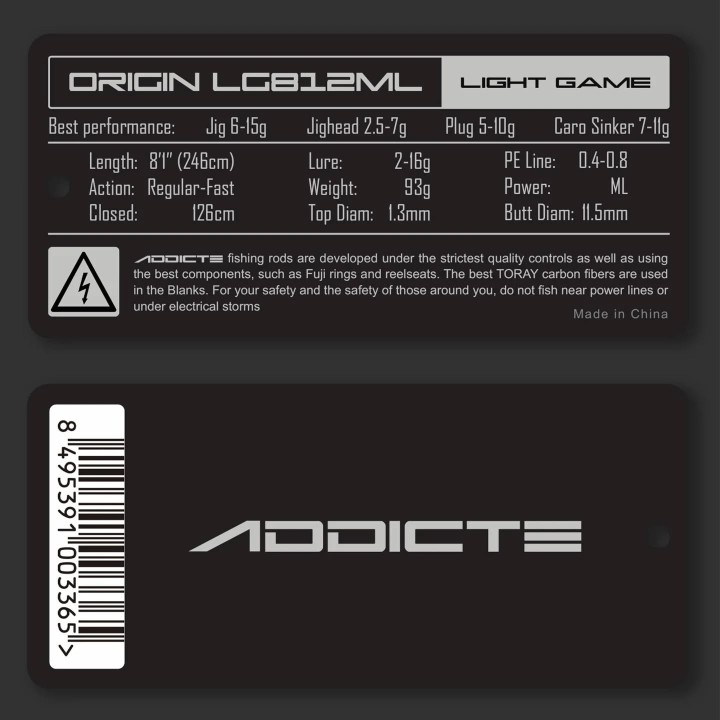CAÑA ADDICTE ORIGIN LIGHT GAME